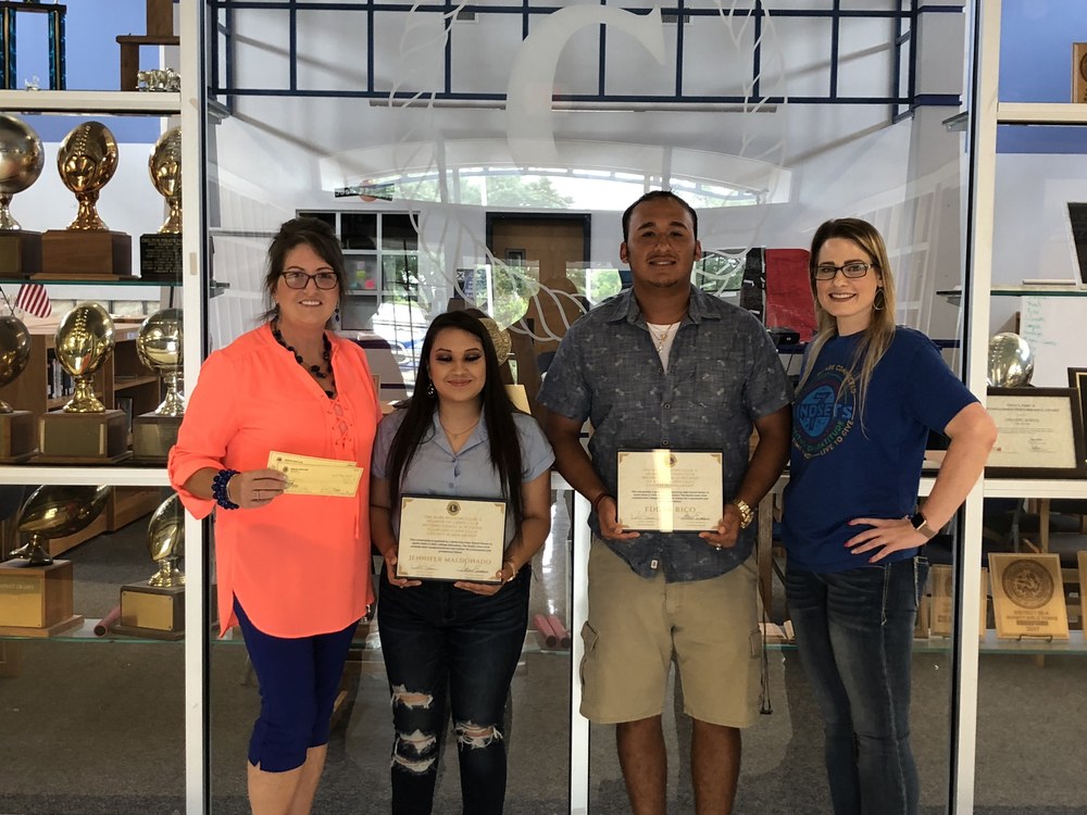 Pictured from left to right. Stacie Eisenbise, Jennifer Maldonado, Edgar Rico and Amber Lipsey the Chilton District Counselor