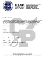 Athletic Physical Examinations