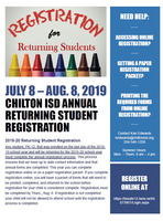 2019-2020 Student Registration