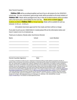 Chilton ISD Annual Child Nutrition Notification
